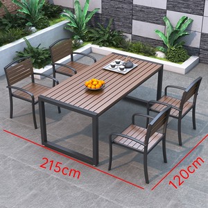 Vendita calda Mesas Para Eventos in lega mobili da giardino Set da pranzo all'aperto tavoli ristorante più combinazioni sedie da scrivania - Product Image 3