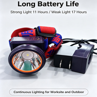 Lampe portable super lumineuse au lithium-ion IP66 rechargeable COB, CRI 80, zoom télescopique, source de lumière blanche pour le camping et la pêche en extérieur