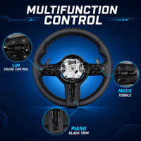 Volant sport multifonction en cuir noir pour BMW F80 M3 F82 M4, remplacement et amélioration avec palettes de changement de vitesse