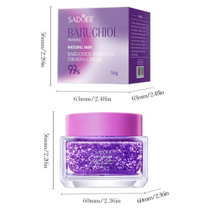 SADOER Crema Reafirmante y Voluminizadora <span class=keywords><strong>con</strong></span> Bakuchiol al 99% 50g - Alternativa Natural al Retinol, Suaviza las Líneas Finas, 98% <span class=keywords><strong>Piel</strong></span> Más Firme - Product Image 4