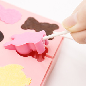 Moule à sucettes en silicone de qualité alimentaire, antiadhésif, sans BPA, pour la fabrication de bonbons, outils de pâtisserie, résistant au four, compatible lave-vaisselle - Product Image 4