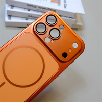 Coque de téléphone portable magnétique en PC rigide avec protection d'objectif en verre à découpe précise, tendance 2026, pour iPhone 17 Pro Max 16 15 14 13 12 11