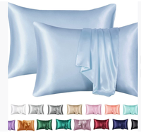 Ensemble de taie d'oreiller en satin de soie, masque pour les yeux et bonnet – Offre Spéciale