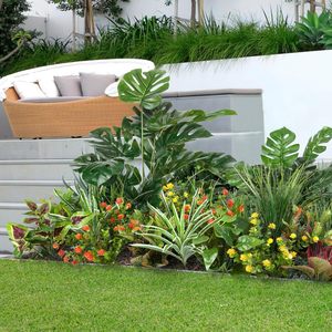 Plantas Tropicales Artificiales, Set de Plantas Verdes de 30cm-100cm, Decoración Realista para Interiores y Exteriores - Product Image 1