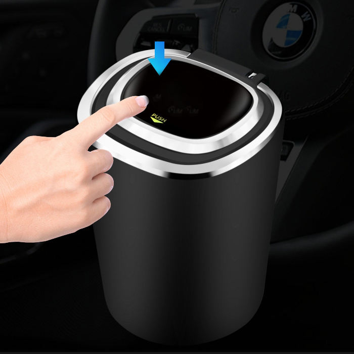 Scrumieră / mini coș auto cu LED