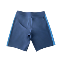 Short de plage résistant à l'eau pour homme avec ceinture élastique, poche latérale à cordon de serrage à séchage rapide et imprimé de ceinture en faux daim