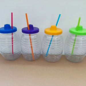 Hot Sale 32oz Customized Logo Vitroleros Mexican Jar Shake Beverage Souvenir Juice Drinkwares with Lids and Straws Mix Colored - Product Image 4