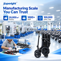 Scooter électrique pour personnes âgées à 4 roues, 180W, 1 passager, quadricycle, batterie lithium-ion pour usage quotidien familial