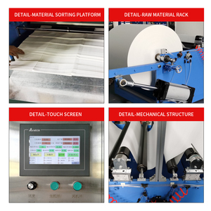 Máy gấp giấy sáp bật lên để bọc Burger và tấm Deli tự động xen kẽ bao bì thực phẩm không thấm mỡ - Product Image 2