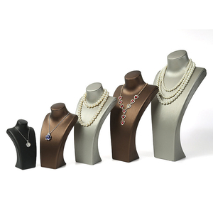 Microfiber Necklace Display <b>Shelf</b> <b>Window</b> Jewelry Packaging Display Props Jewelry Display Mannequin - Product Image 3