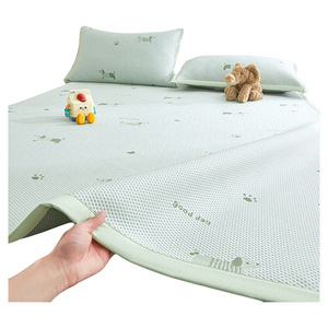 Ice Bean Cooling Mat 0.9m Folding Ice <b>Silk</b> Mattress Pad Machine Washable Summer Bedding For Baby And Mother - Product Image 1