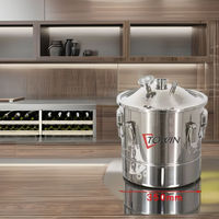 Towin 100L, réservoir de fermentation en acier inoxydable rouge de 100L facile à utiliser pour la bière, le whisky, le rhum, le brandy, la vodka