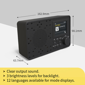 Xách Tay Kỹ Thuật số đài phát thanh với màu sắc hiển thị DAB chức năng tuổi thọ pin dài AC Power AM ban nhạc nhựa thiết kế cho trong nhà ngoài trời sử dụng - Product Image 5