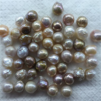 Perles d'eau douce Edison baroques à fort lustre, qualité AA, 10-12 mm, couleurs mélangées rose, violet, blanc, perles naturelles en vrac, vente en gros