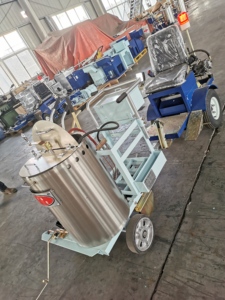 Chariot de Striper de ligne de siège électrique détachable Offre Spéciale et <span class=keywords><strong>équipement</strong></span> de rayage de route de type manuel de conducteur - Product Image 2