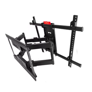 Supporto <span class=keywords><strong>TV</strong></span> da Parete in Acciaio con <span class=keywords><strong>Braccio</strong></span> Lungo Pieghevole, Movimento Completo, Capacità 100KG, per Schermi 75-120 Pollici, Nero, Certificato CE - Product Image 4