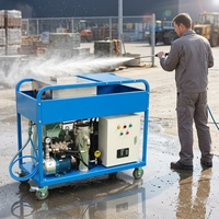 Nouvelle nettoyeuse haute pression 500 bars 22 kW électrique 30 CV, découpeuse à jet d'eau portable sans résidus 7000 PSI pour nettoyage extérieur
