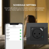 BAOBEN 86 Modèle Interrupteur Mural en Verre Standard Israélien avec Ports USB + TYPE-C