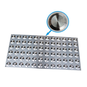 304 316 스테인레스 스틸 도로 스터드 촉각 바닥 블라인드 경고 스트립 촉각 포장 바닥 타일 표시 등 공공 장소 - Product Image 2