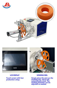 Equipo de bobinado de cuerda de fibra óptica completamente automático Medición de longitud Máquina de maquinaria de bobinado de bobina de cable eléctrico inteligente - Product Image 5