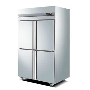 Equipamento de refrigeração comercial elétrico 201 para cozinha e restaurante, refrigerador de 6 portas, refrigerador, refrigerador, aço inoxidável