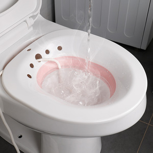 Foldable Sitz Bath Basin For Pregnant Women Postpartum Care No Squatting Required Plastic Material - Product Image 2