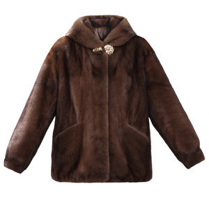 Nuova moda da donna giacca <span class=keywords><strong>di</strong></span> pelliccia <span class=keywords><strong>di</strong></span> <span class=keywords><strong>visone</strong></span> corta alla moda <span class=keywords><strong>con</strong></span> <span class=keywords><strong>cappuccio</strong></span> Casual invernale <span class=keywords><strong>cappotto</strong></span> in pelliccia <span class=keywords><strong>di</strong></span> <span class=keywords><strong>visone</strong></span> naturale - Product Image 5