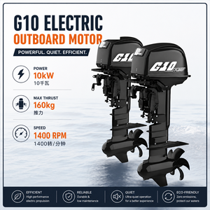 Motor fueraborda eléctrico marino de alto rendimiento G10, 10 km de alcance, 160 kg de potencia, adecuado para kayaks, embarcaciones de pesca y pequeñas embarcaciones. - Product Image 1