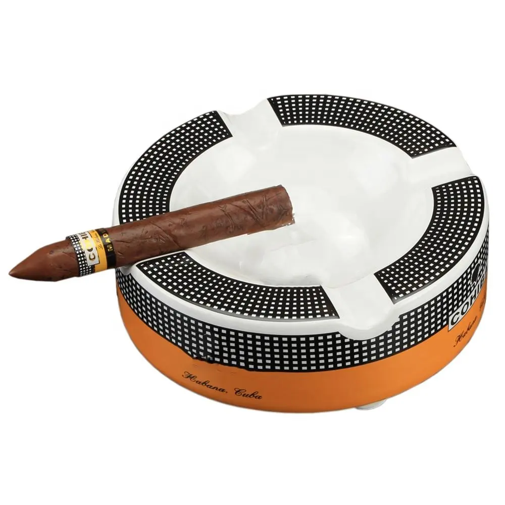 Cendrier à cigares sur pied en céramique, ensemble cadeau avec logo personnalisé, cendrier pour cigares