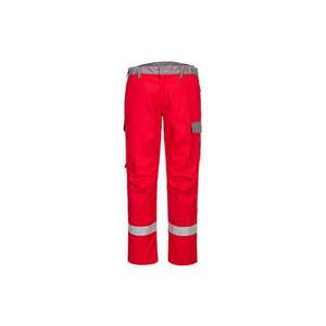 PORTWEST - FR06RER40 Bizflame industry two <b>tone</b> trousers, <b>Red</b> - EAN 5036108407804 FLAME RESISTANT WORKWEAR - Product Image 1