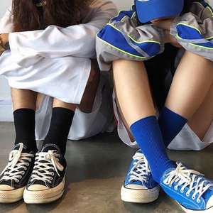Breathable Thin Summer <strong>Neon</strong> Green Gym <strong>Socks</strong> Men Athletic Crew Women Running Compression <strong>Socks</strong> Golf <strong>Socks</strong> Customable - Product Image 2