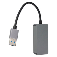 Kartu Jaringan Eksternal VCOM USB a ke RJ45 2500Mbps Kabel Adaptor LAN 20cm Koneksi Stabil untuk Komputer Tablet Smart TV
