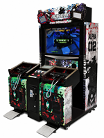 Machine d'arcade de tir à monnayeur d'occasion en métal 110/220V pour 2 joueurs, équipement de jeu d'arcade commercial