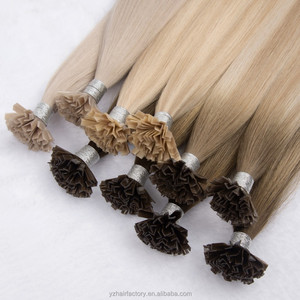 Extensions de cheveux Yuanzhen de haute qualité à pointe en K, extensions de cheveux russes à double trame avec pointe en V, extensions de cheveux à pointe plate en kératine - Product Image 2