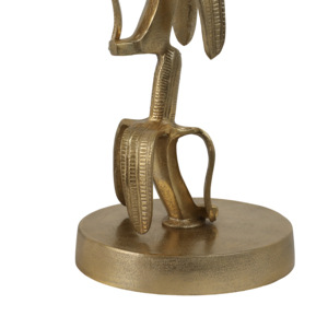 Tavolino Scultoreo con Piano in Vetro, Elemento Decorativo Moderno per Soggiorno e Camera da Letto - Product Image 5