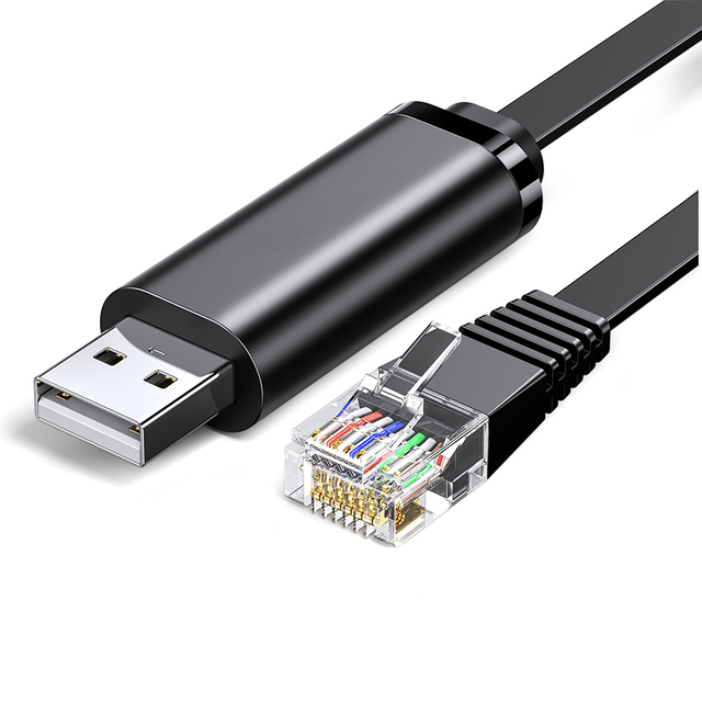 USB to RJ45 Console Cable with FT232 Serial Adapter 1.5m Nylon Jacket Converter for Cisco Router Computer Use