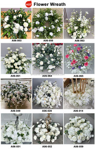 Bougie florale lisse, candélabre, arrangement floral en forme d'anneau, centre de table, couronne de fleurs pour bougeoirs - Product Image 3