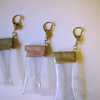 Porte-monnaie en PVC, porte-clés design flacon de parfum, pochette pour écouteurs, porte-clés étoile programmable, porte-clés professionnel personnalisé