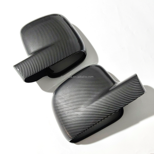 Cubierta de Espejo <span class=keywords><strong>Retrovisor</strong></span> con Acabado de Fibra de Carbono para <span class=keywords><strong>VW</strong></span> Transporter <span class=keywords><strong>T5</strong></span> y Caddy 2003-2015, LHD, Material ABS Nuevo, 33701452 7H1857528A, Carcasa de Vidrio - Product Image 2