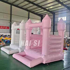 Château <span class=keywords><strong>gonflable</strong></span> blanc <span class=keywords><strong>petit</strong></span> et abordable avec fosse à balles, château <span class=keywords><strong>gonflable</strong></span> pastel pour tout-petits, fête de mariage en intérieur, gonflables - Product Image 2