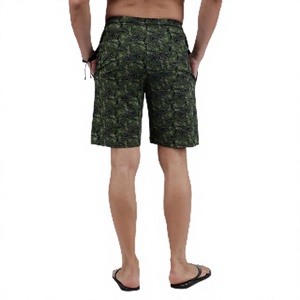 Men's <b>Camouflage</b> Print Quick Dry Board <b>Shorts</b> With Pockets Mid Waist Drawstring Closure Casual Style - Product Image 1