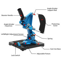 Support universel multifonctionnel en aluminium et PVC pour meuleuse d'angle, outil de travail du bois, support de coupe DIY, support pour meuleuse Dremel