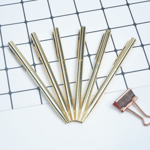 2021 Mini bolígrafo <span class=keywords><strong>de</strong></span> Metal con Material <span class=keywords><strong>de</strong></span> latón gran oferta suministros escolares <span class=keywords><strong>de</strong></span> oficina delgados barril <span class=keywords><strong>de</strong></span> galvanoplastia <span class=keywords><strong>comprar</strong></span> papelería en línea - Product Image 1