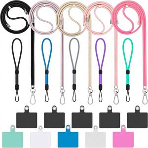 Cordon universel pour téléphone portable, bandoulière et dragonne avec attache pour téléphone, compatible avec la plupart des smartphones (couleurs vives assorties) - Product Image 2