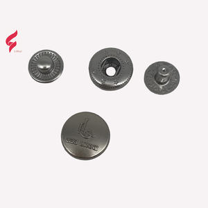 Özel çevre dostu çinko alaşım oyulmuş kabartmalı sap Metal düğmeler kot perçin yapış toptan moda tasarımcısı giyim - Product Image 6