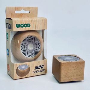 Solid Wood Bluetooth Speaker Portable Subwoofer with Call Function Retro <b>Mini</b> Gift - Product Image 2