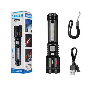 HL-320 nhãn hiệu riêng đèn pin ABS nhựa trắng Laser an ninh <span class=keywords><strong>Torch</strong></span> ánh sáng đèn pin hiển thị điện - Product Image 4