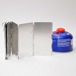 Estufa de Gas Portátil para Exteriores, Panel Cortavientos, 9 Piezas, Aluminio Plegable, Ligero, Accesorio de Camping con Bolsa de Tela - Product Image 2