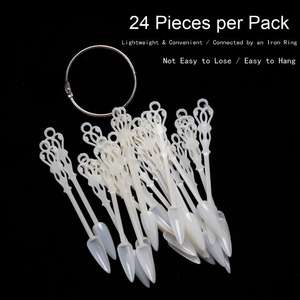 <span class=keywords><strong>Nuancier</strong></span> de vernis à ongles en forme d'éventail détachable de <span class=keywords><strong>24</strong></span> couleurs avec anneau en fer, pour l'affichage et la pratique du nail art, conseils pour la manucure DIY - Product Image 4