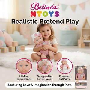 Bambole Reborn <span class=keywords><strong>Belinda</strong></span> Toys per Neonati, 11 Pollici, in Vinile, Realistiche, per Bambine e Bambini, Bambole Reborn Realistiche - Product Image 2